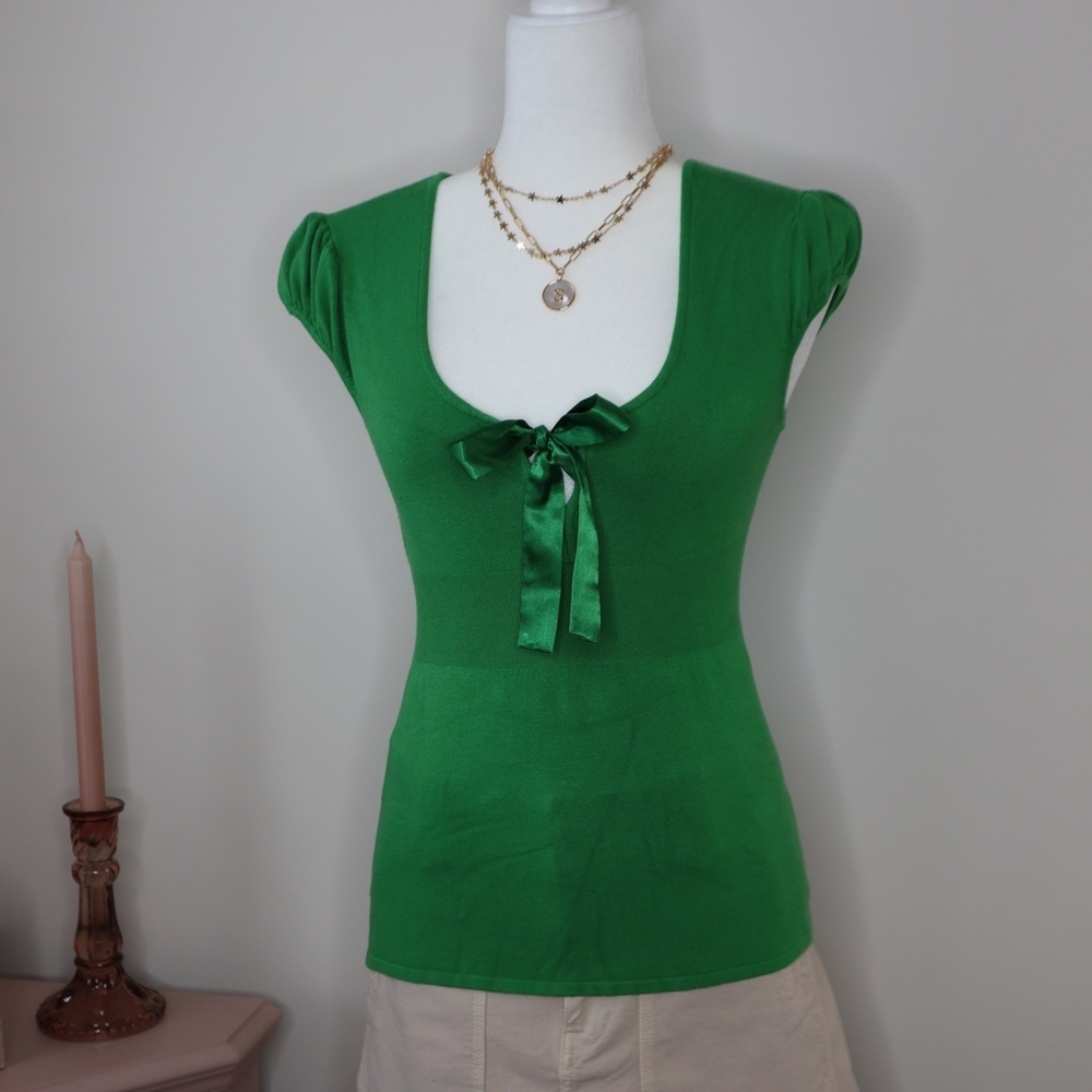 YANK (Brand) Baby Doll Top Y2K, Medium, Green - Picture 5 of 5